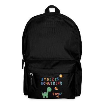 Stolzes Schulkind 2026  - Rucksack - Schwarz - Vorne
