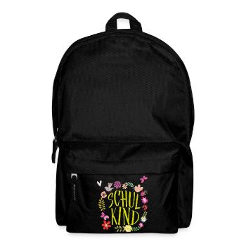 Schulkind Blumenkranz  - Rucksack - Schwarz - Vorne