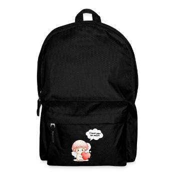 Mignonne Champignon Love Design Je t’aime - Sac à dos - noir - Devant
