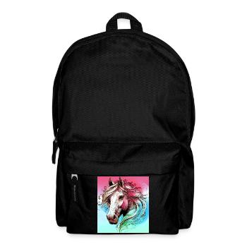 cheval - Sac à dos - noir - Devant