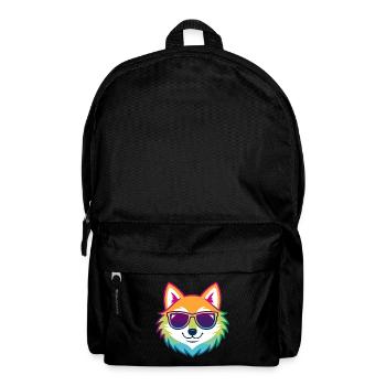 Regenbogenfuchs-Brille - Rucksack - Schwarz - Vorne