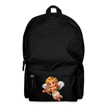Amor mit Bogen-Liebesflamme - Rucksack - Schwarz - Vorne