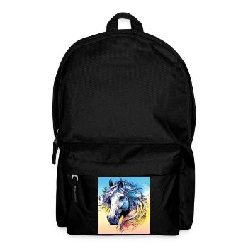 cheval - Sac à dos - noir - Devant