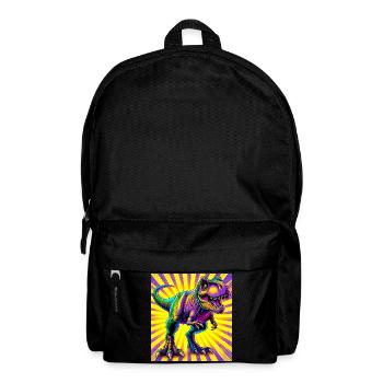 Dinosaurier - Rucksack - Schwarz - Vorne