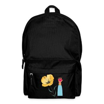 Flower Hand Heart - Backpack - black - Front