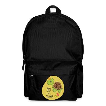 Süße Schildkröte - Rucksack - Schwarz - Vorne