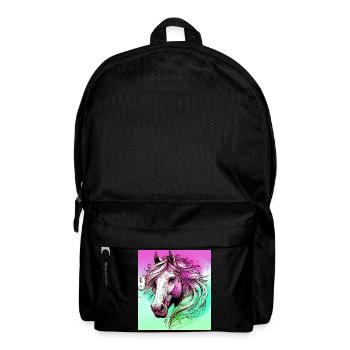 Pferd - Rucksack - Schwarz - Vorne
