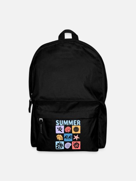 Summer – Maritime sea world full of holiday flair - Backpack - black