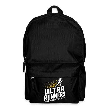 Ultra Runners Proof That Crazy Can Be Fun - Backpack - black - Front