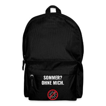 Sommer? Ohne mich. - Rucksack - Schwarz - Vorne