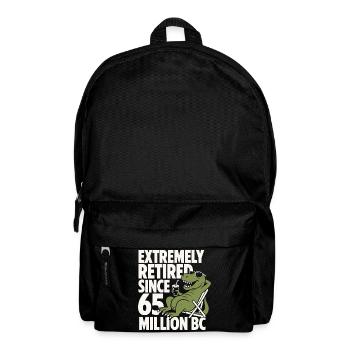 Extremely Retired Since 65 T-Rex - Rucksack - Schwarz - Vorne