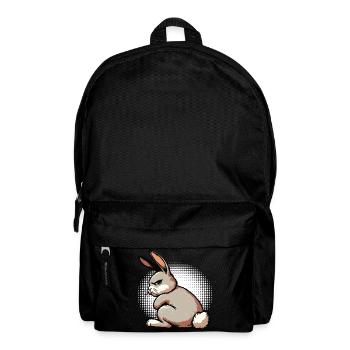 Kaninchen Hase Hasen langohr Klopfer Rammler - Rucksack - Schwarz - Vorne