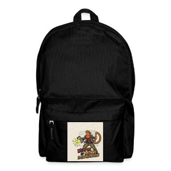 Waffe des Mathematikunterrichts - Rucksack - Schwarz - Vorne