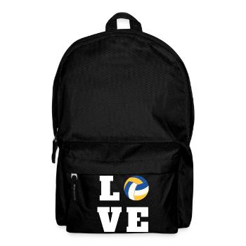 Volleyball Love Gift for Player Mom Coach - Backpack - black - Front