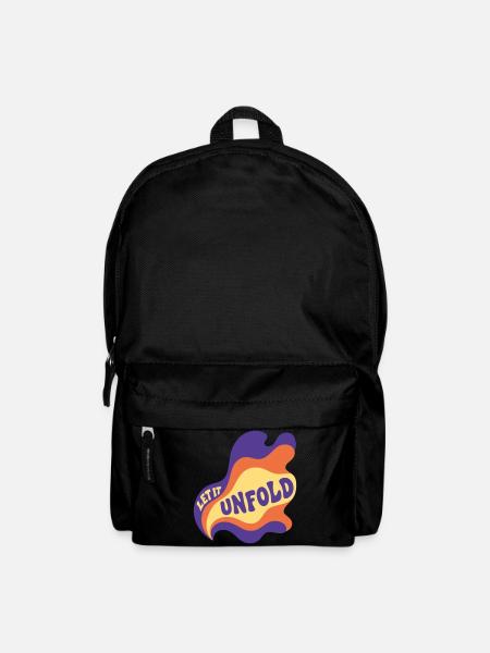 Let It Unfold Psychedelic - Rucksack - Schwarz