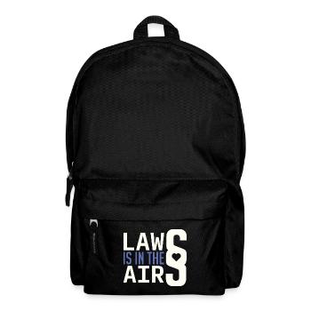 Anwalt Anwältin Juristin Jurist Spruch Wortspiel - Rucksack - Schwarz - Vorne