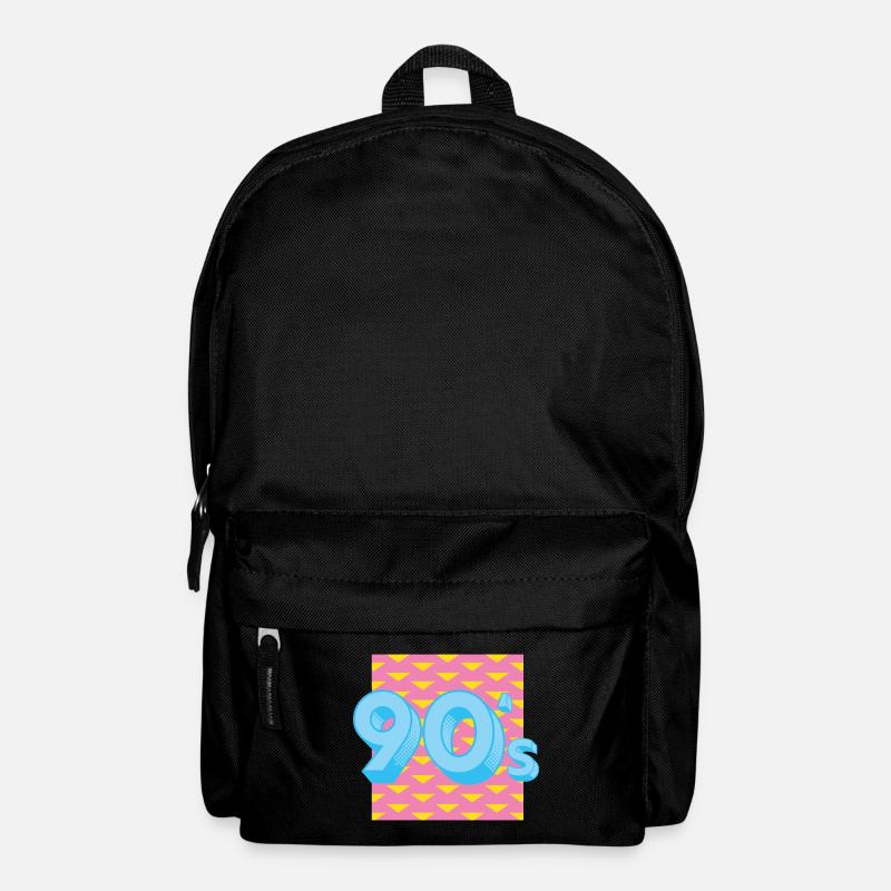 90s Kids 90er Kinder Oldschool - Rucksack - Schwarz