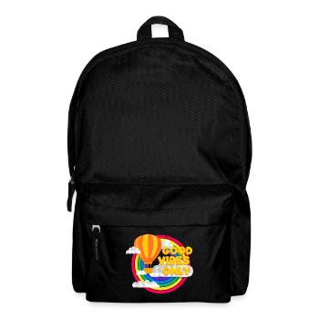 Ballon & Regenbogen (Good Vibes) - Rucksack - Schwarz - Vorne