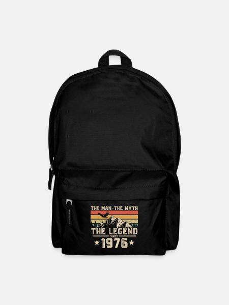 1976 Vintage né homme mythe légende - Sac à dos - noir