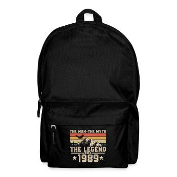 1989 Vintage né homme mythe légende - Sac à dos - noir - Devant