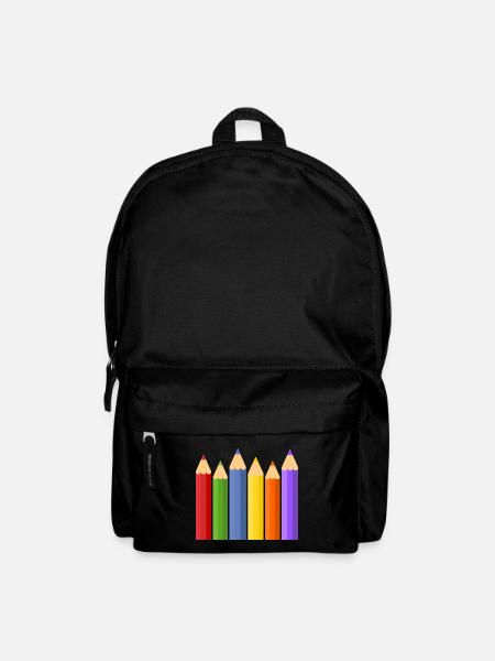 Bleistift Buntstifte Buntstift Stifte Stift Schule - Rucksack - Schwarz