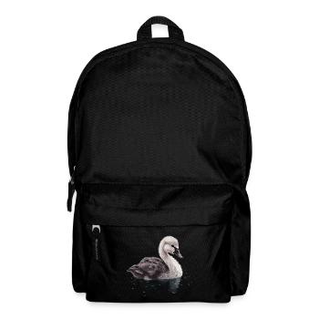 Bébé cygne Oiseau Poussin - Sac à dos - noir - Devant
