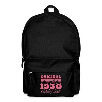 Cadeau 94e Anniversaire 1930 Femme | Né en 1930 - Sac à dos - noir - Devant
