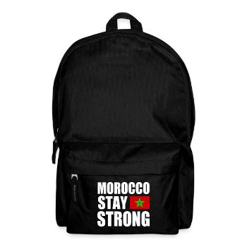 Morocco stay strong - Sac à dos - noir - Devant