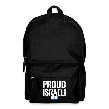 Proud Israeli Israel Vintage Israelische Flagge - Rucksack - Schwarz - Vorne