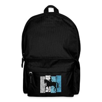 Dressur Dressurreiten Dressurreiter Reiten Pferd - Rucksack - Schwarz - Vorne