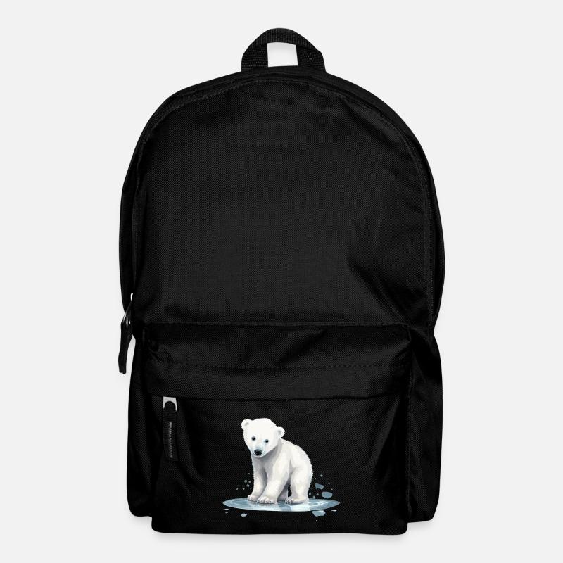 Eisbär Baby Polarbär Bär - Rucksack - Schwarz