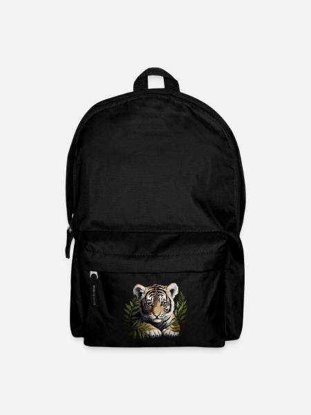 Baby Tiger Wildkatze Jungle - Rucksack - Schwarz