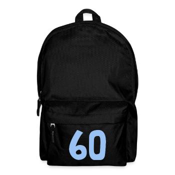 60. 60 YEARS. 60th ANNIVERSARY. 60TH BIRTHDAY. - Backpack - black - Front
