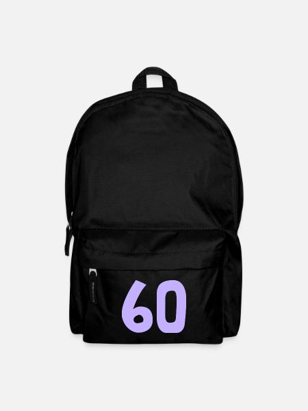 60. 60 ANS. 60e ANNIVERSAIRE. ANNIVERSAIRE 60 ANS. - Sac à dos - noir