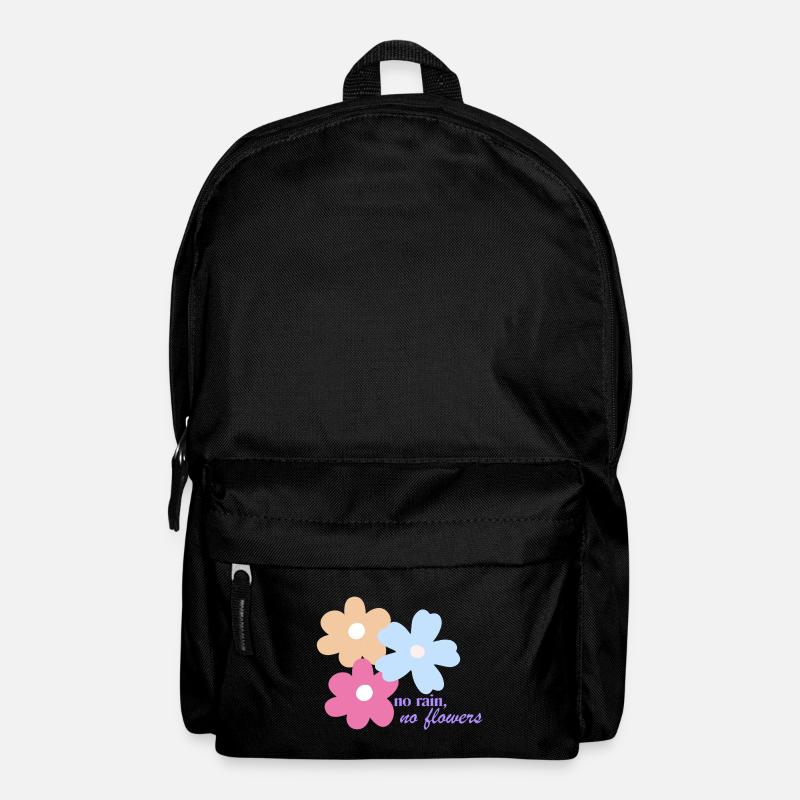 no rain, no flowers. - Rucksack - Schwarz