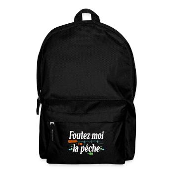 Pêche Pêcheur Cadeau Humour Citations Poissons - Sac à dos - noir - Devant