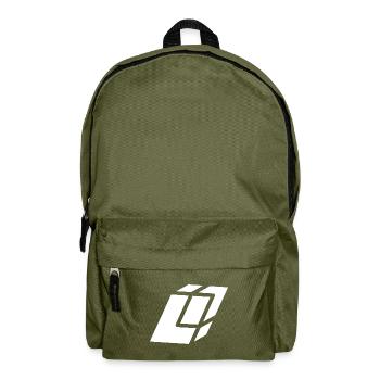 Abstract L letter - Backpack - olive green - Front