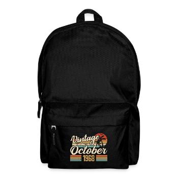 Octobre 1968 Cadeau Anniversaire - 1968 - Sac à dos - noir - Devant