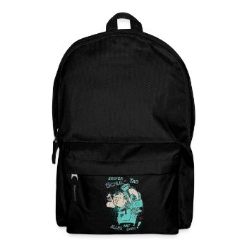 erster schultag alles mit dabei - Rucksack - Schwarz - Vorne