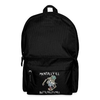 Mentall Ill But Totally Chill Skater Skateboard - Backpack - black - Front