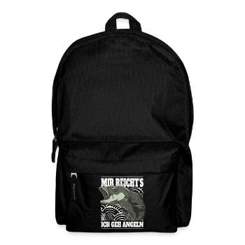 Angeln Angler Angel Fisch Karpfen Spruch Hobby - Rucksack - Schwarz - Vorne