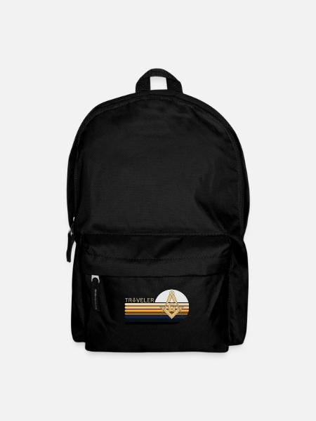 Francs-maçons Franc-maçonnerie Compass Tshirt - Sac à dos - noir
