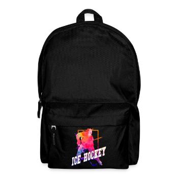 Eishockey Eishockeyspieler Spieler Vintage Retro - Rucksack - Schwarz - Vorne