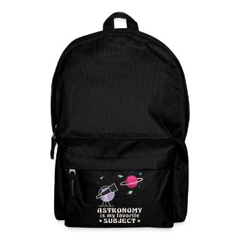 Astronomie, mein Lieblingsthema, Weltraumteleskop - Rucksack - Schwarz - Vorne