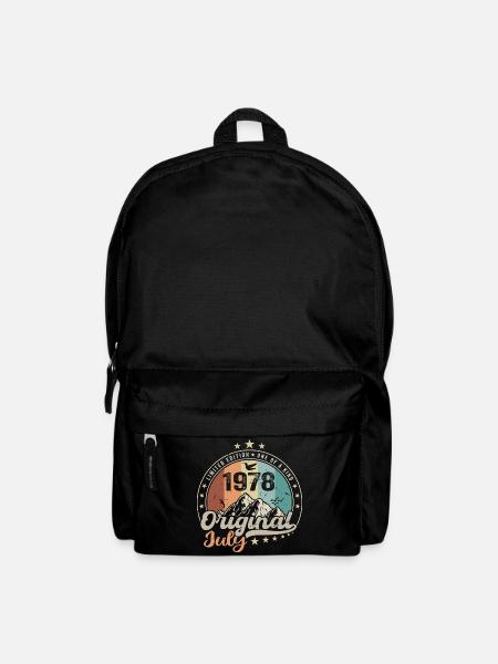 Juli 1978 Jubiläumsgeschenkidee Juli 1978 - Rucksack - Schwarz