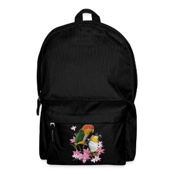 Der orangeköpfige Caique - Rucksack - Schwarz - Vorne