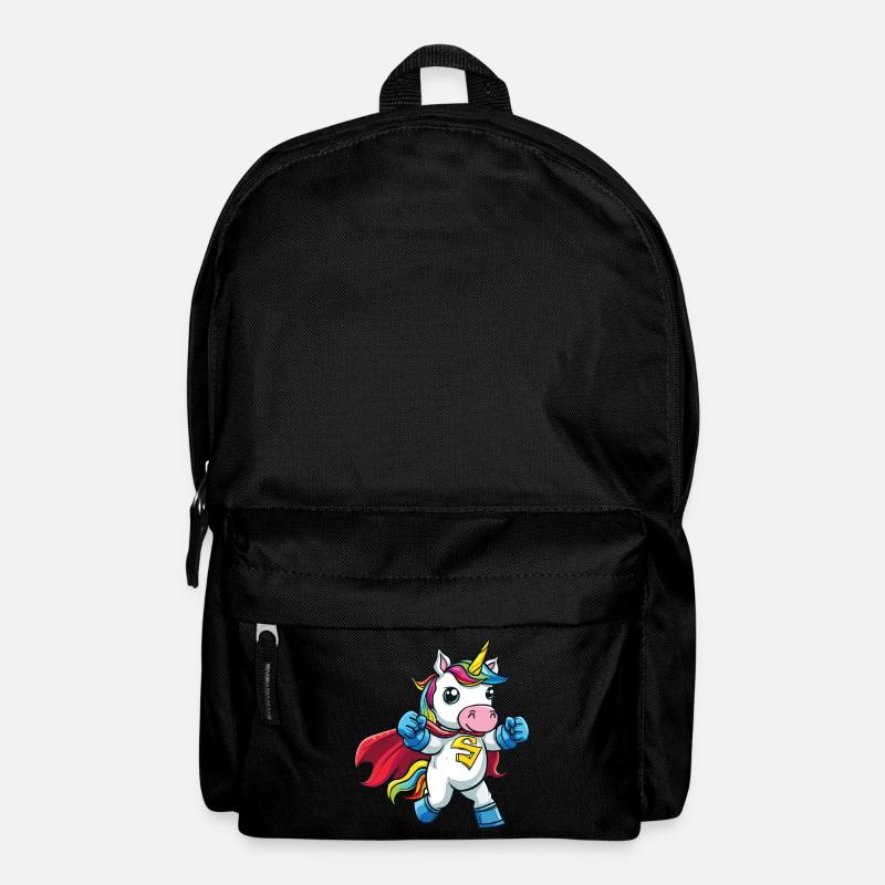 Einhorn Superheld Superkräfte Übernatürlich Comic - Rucksack - Schwarz