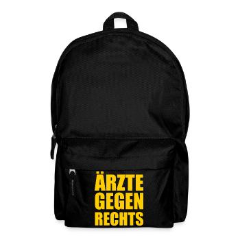 Ärzte gegen rechts - Rucksack - Schwarz - Vorne