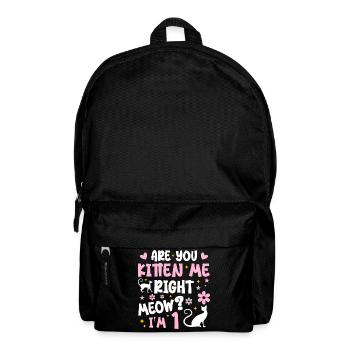 J'ai 1 ans | Cadeau Anniversaire 1 ans Meow Cadeau - Sac à dos - noir - Devant