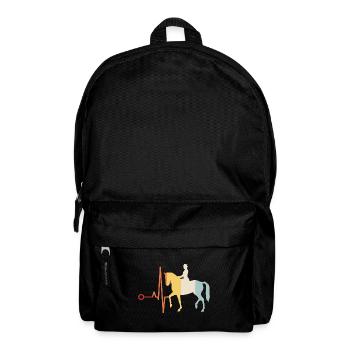 Dressur Dressurreiten Dressurreiter Reiten Pferd - Rucksack - Schwarz - Vorne
